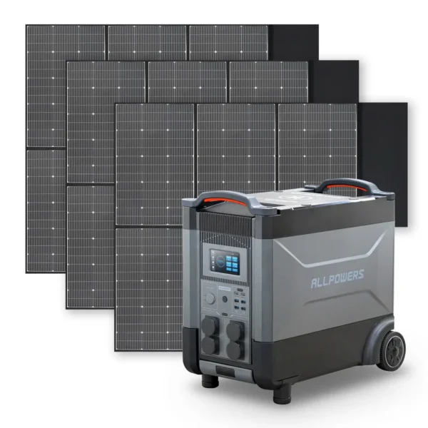 ALLPOWERS 4000W + 3 vnt. 400W saulės panelių
