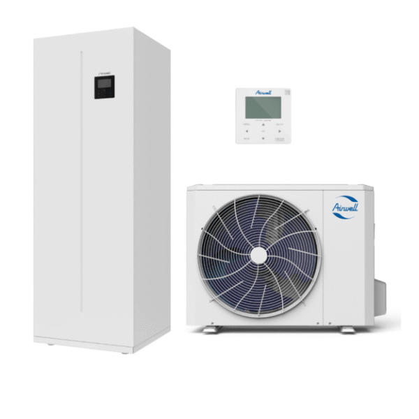 AIRWELL WELLEA 6.20-6.55 KW ŠILUMOS SIURBLYS ORAS-VANDUO SU 190L INTEGRUOTAS, ODMA-100T-09M22-19+AW-YHPSA06-H91