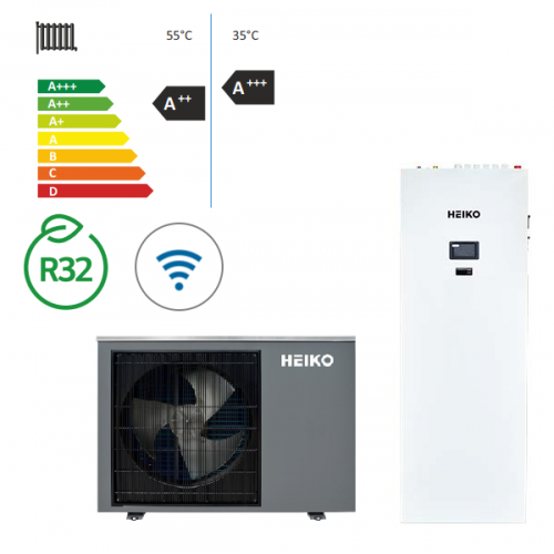 HEIKO THERMAL PLUS 9kW šilumos siurblys oras-vanduo su integruotu boileriu 250 L